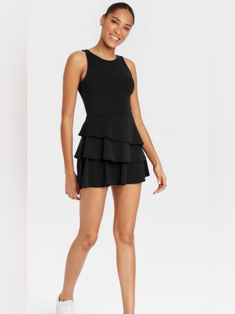 Nwt Joylab Black Athletic Dress With Built In Shorts Xxs